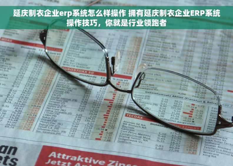 延庆制衣企业erp系统怎么样操作 拥有延庆制衣企业ERP系统操作技巧，你就是行业领跑者