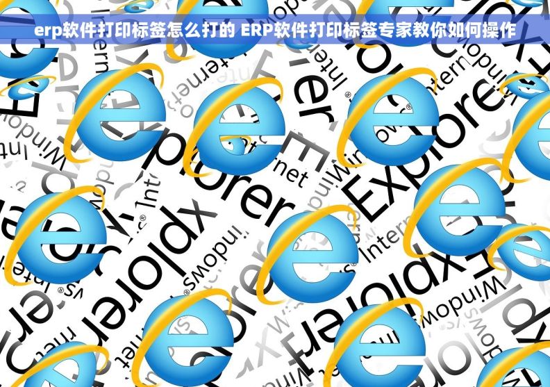 erp软件打印标签怎么打的 ERP软件打印标签专家教你如何操作