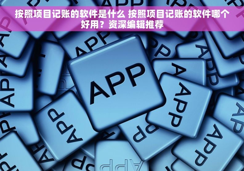 按照项目记账的软件是什么 按照项目记账的软件哪个好用？资深编辑推荐