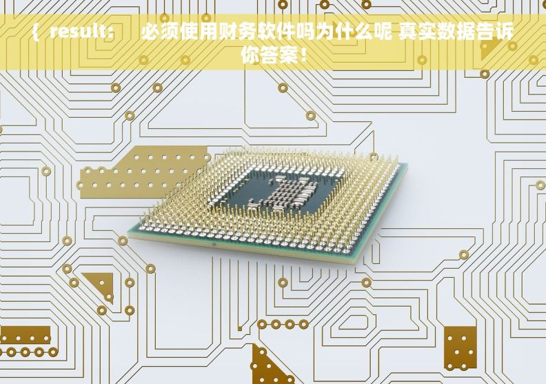 {  result:     必须使用财务软件吗为什么呢 真实数据告诉你答案！