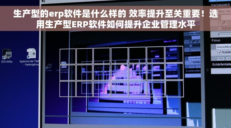 生产型的erp软件是什么样的 效率提升至关重要！选用生产型ERP软件如何提升企业管理水平