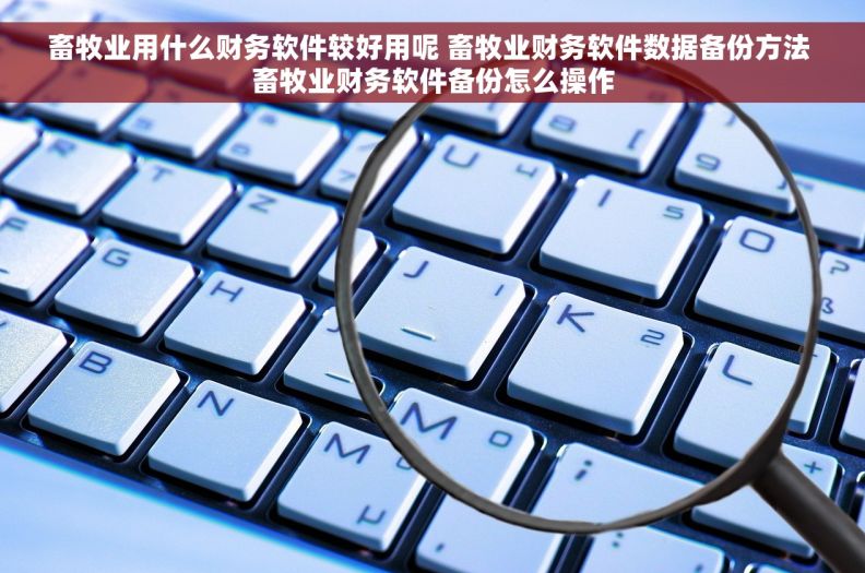 畜牧业用什么财务软件较好用呢 畜牧业财务软件数据备份方法 畜牧业财务软件备份怎么操作