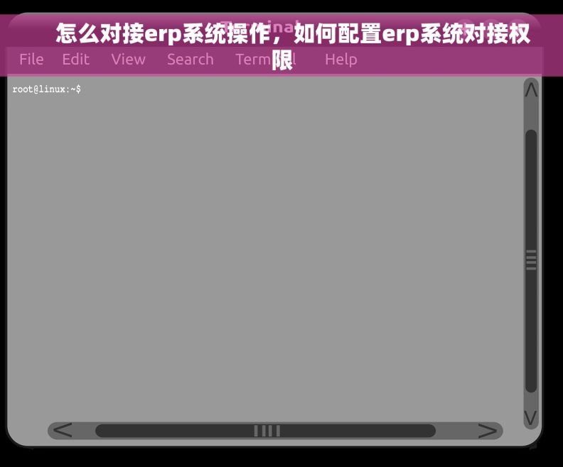     怎么对接erp系统操作，如何配置erp系统对接权限
