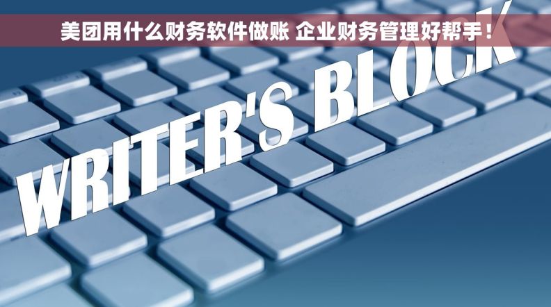 美团用什么财务软件做账 企业财务管理好帮手！