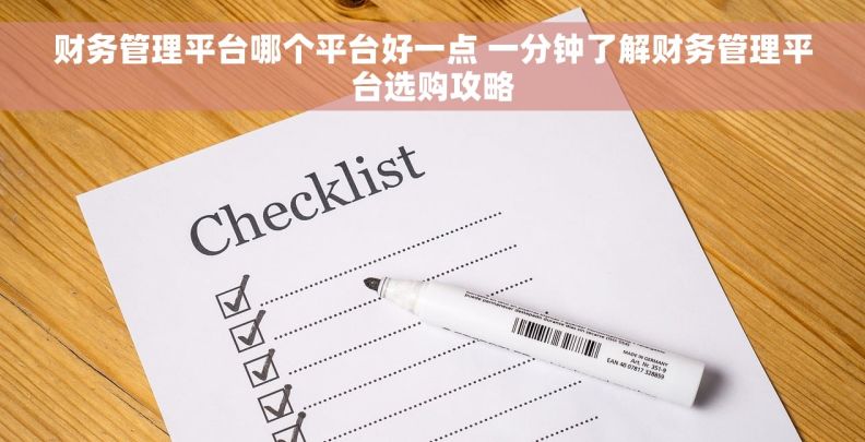 财务管理平台哪个平台好一点 一分钟了解财务管理平台选购攻略