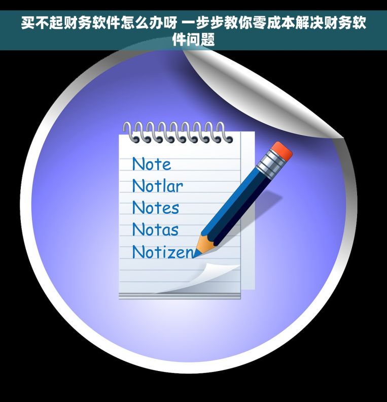 买不起财务软件怎么办呀 一步步教你零成本解决财务软件问题