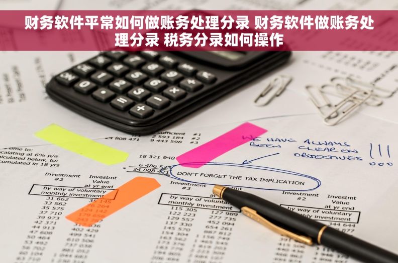财务软件平常如何做账务处理分录 财务软件做账务处理分录 税务分录如何操作
