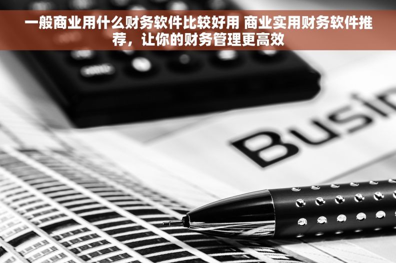 一般商业用什么财务软件比较好用 商业实用财务软件推荐，让你的财务管理更高效