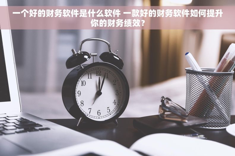 一个好的财务软件是什么软件 一款好的财务软件如何提升你的财务绩效？