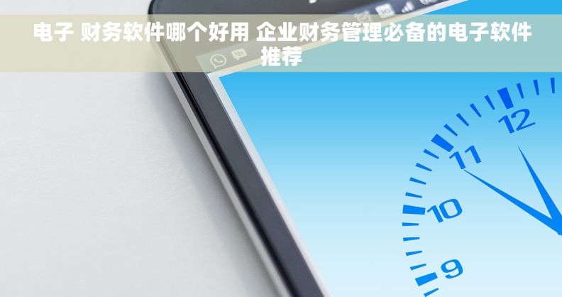 电子 财务软件哪个好用 企业财务管理必备的电子软件推荐