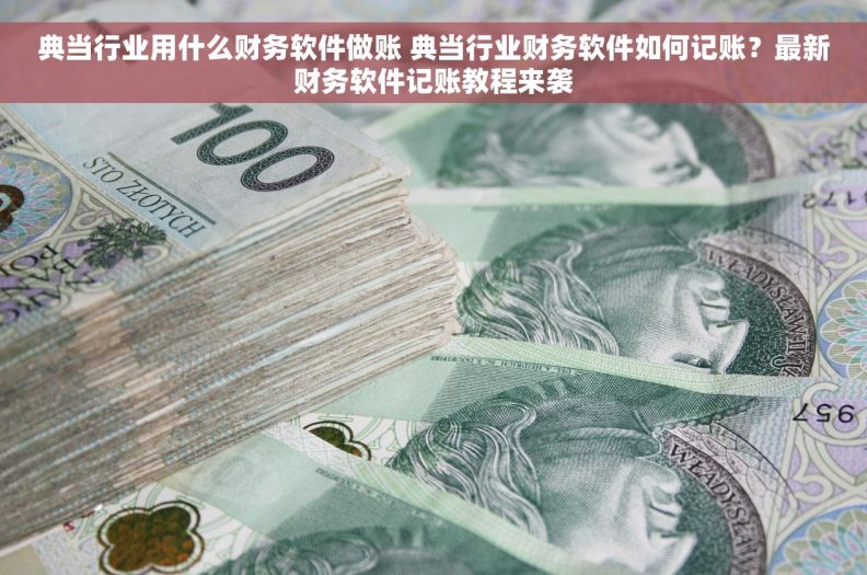 典当行业用什么财务软件做账 典当行业财务软件如何记账？最新财务软件记账教程来袭