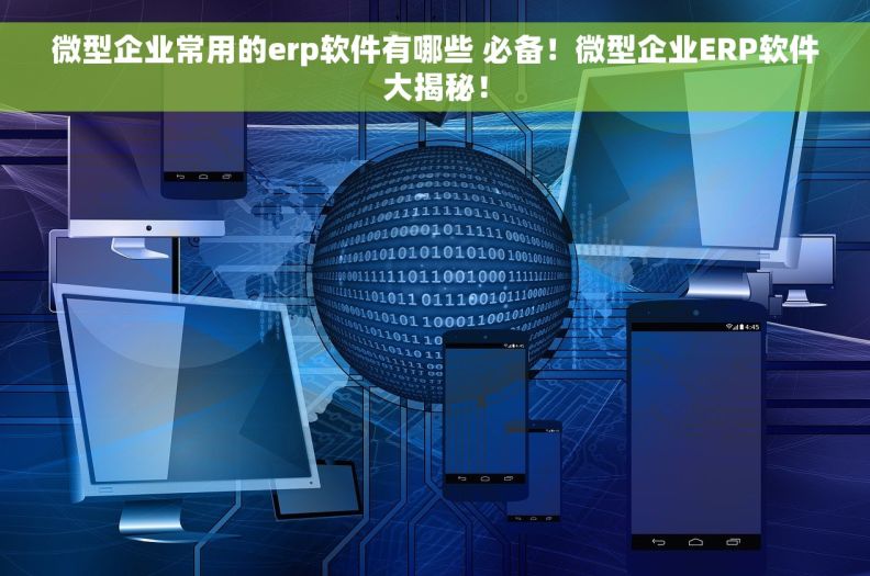 微型企业常用的erp软件有哪些 必备！微型企业ERP软件大揭秘！