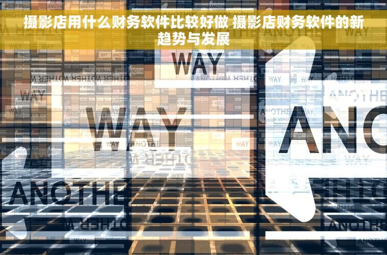 摄影店用什么财务软件比较好做 摄影店财务软件的新趋势与发展