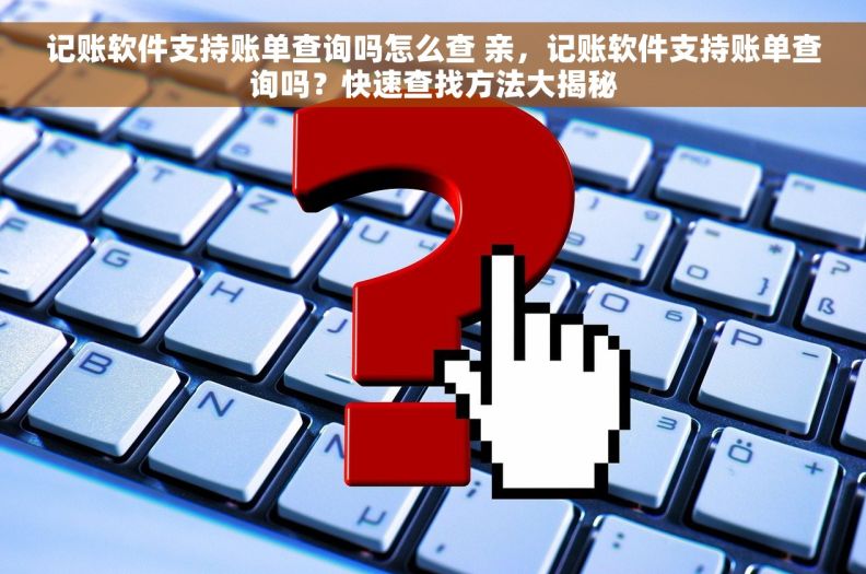 记账软件支持账单查询吗怎么查 亲，记账软件支持账单查询吗？快速查找方法大揭秘