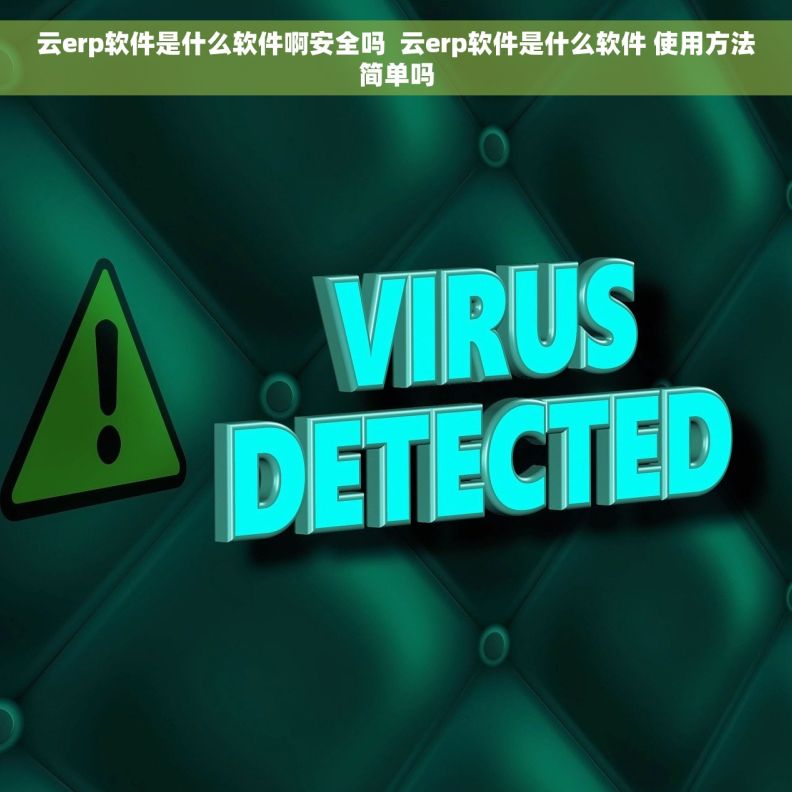 云erp软件是什么软件啊安全吗  云erp软件是什么软件 使用方法简单吗