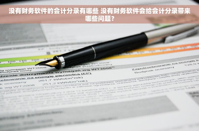 没有财务软件的会计分录有哪些 没有财务软件会给会计分录带来哪些问题？