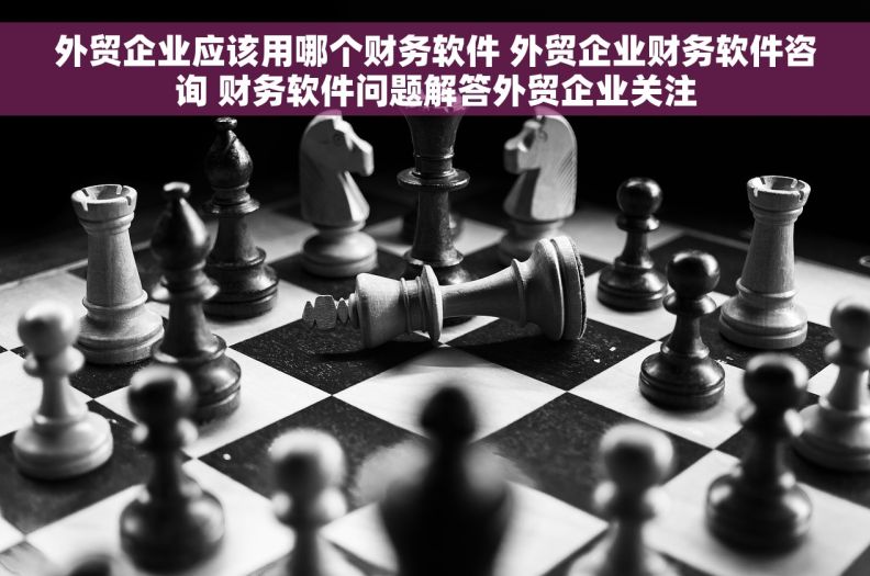 外贸企业应该用哪个财务软件 外贸企业财务软件咨询 财务软件问题解答外贸企业关注