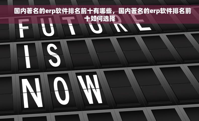     国内著名的erp软件排名前十有哪些，国内著名的erp软件排名前十如何选择