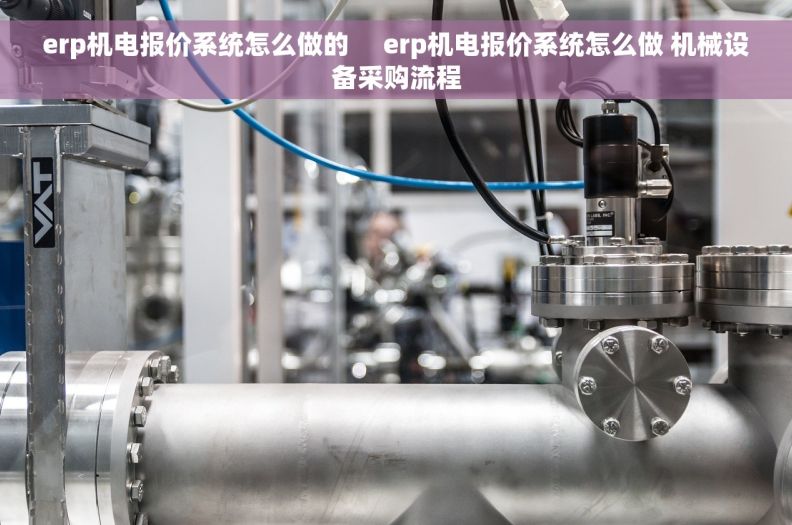 erp机电报价系统怎么做的     erp机电报价系统怎么做 机械设备采购流程