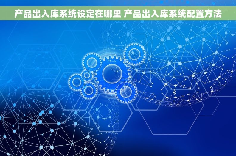 产品出入库系统设定在哪里 产品出入库系统配置方法