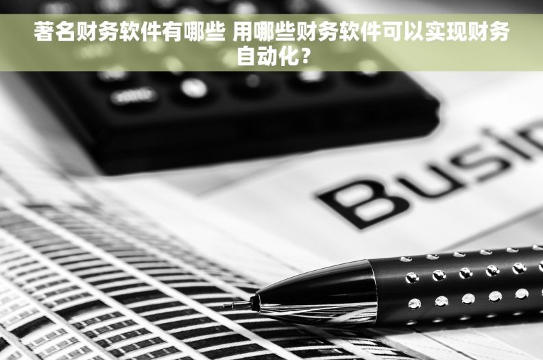 著名财务软件有哪些 用哪些财务软件可以实现财务自动化？