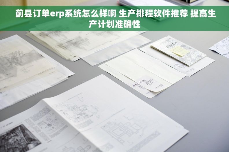  蓟县订单erp系统怎么样啊 生产排程软件推荐 提高生产计划准确性
