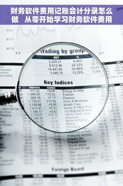 财务软件费用记账会计分录怎么做   从零开始学习财务软件费用记账的会计分录