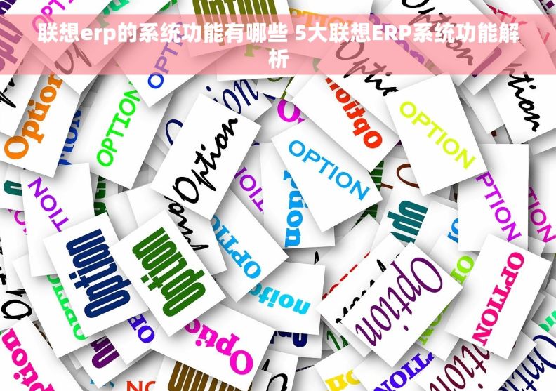 联想erp的系统功能有哪些 5大联想ERP系统功能解析