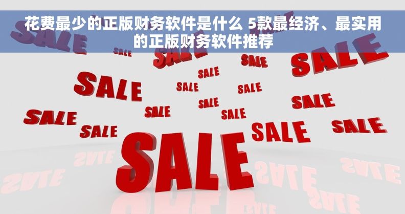 花费最少的正版财务软件是什么 5款最经济、最实用的正版财务软件推荐