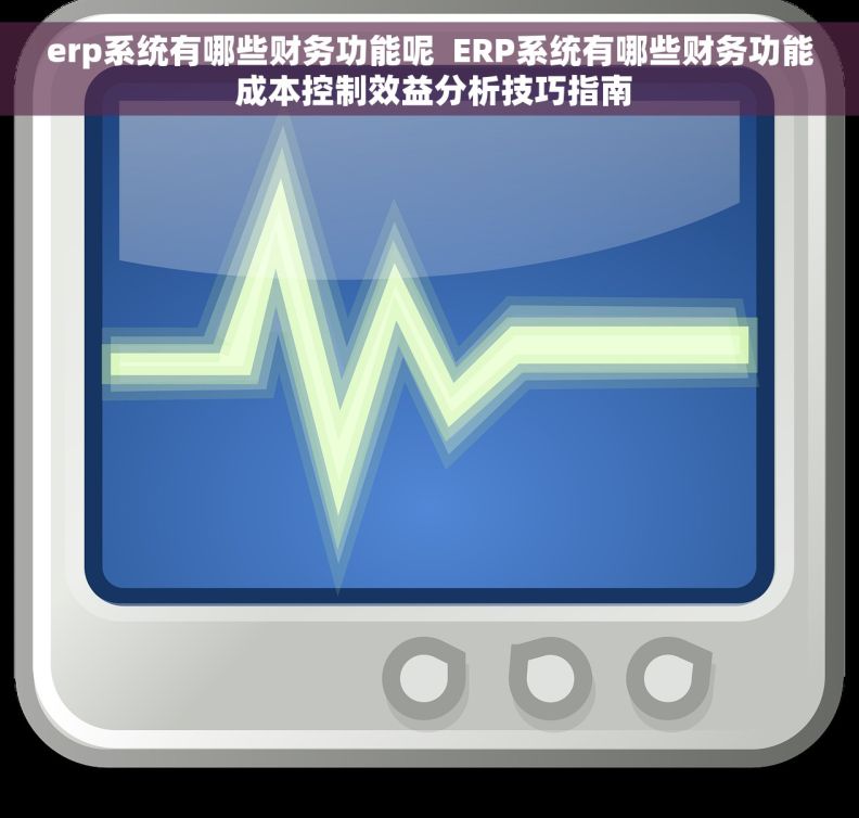 erp系统有哪些财务功能呢  ERP系统有哪些财务功能 成本控制效益分析技巧指南