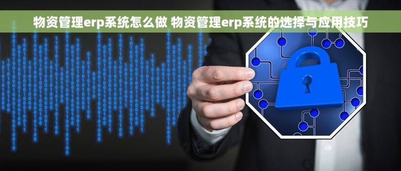 物资管理erp系统怎么做 物资管理erp系统的选择与应用技巧