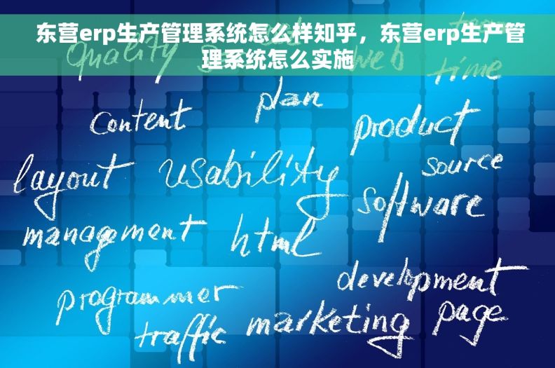  东营erp生产管理系统怎么样知乎，东营erp生产管理系统怎么实施