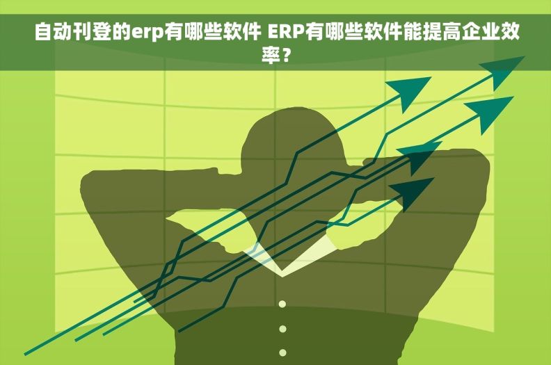 自动刊登的erp有哪些软件 ERP有哪些软件能提高企业效率？