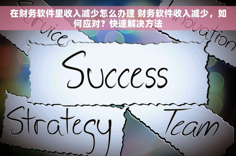 在财务软件里收入减少怎么办理 财务软件收入减少，如何应对？快速解决方法