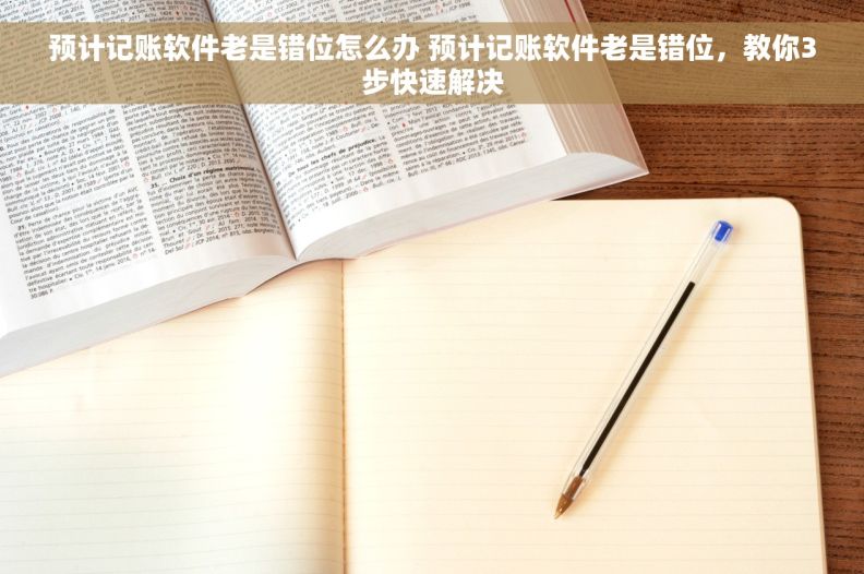 预计记账软件老是错位怎么办 预计记账软件老是错位，教你3步快速解决