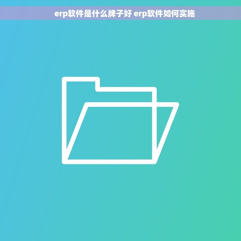     erp软件是什么牌子好 erp软件如何实施