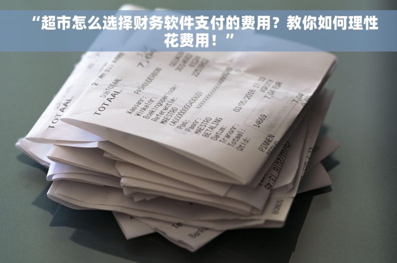 “超市怎么选择财务软件支付的费用？教你如何理性花费用！”