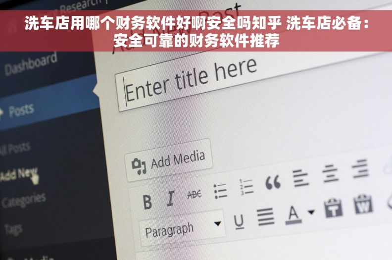 洗车店用哪个财务软件好啊安全吗知乎 洗车店必备：安全可靠的财务软件推荐