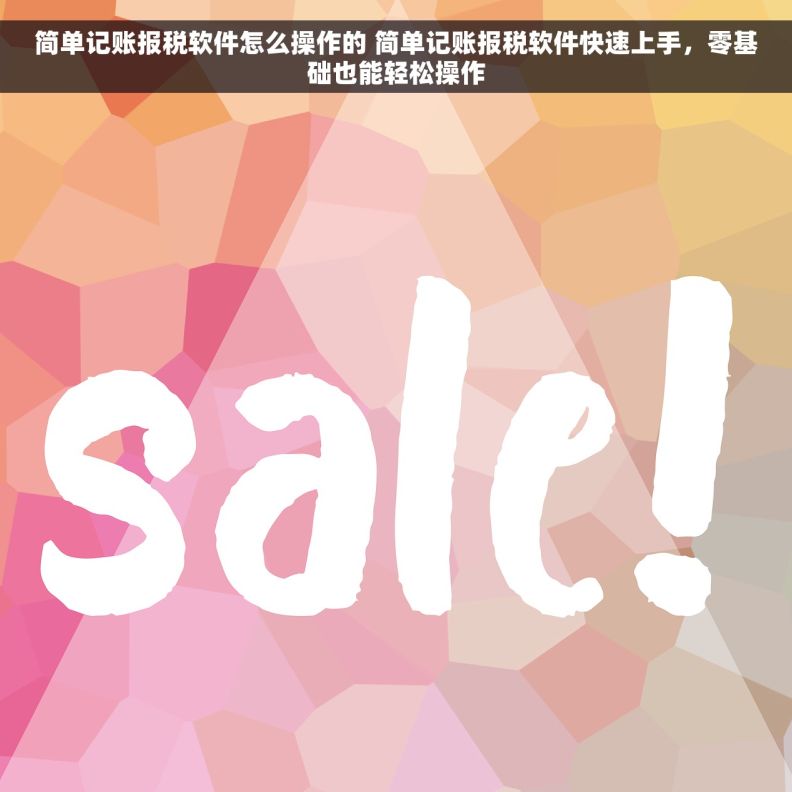 简单记账报税软件怎么操作的 简单记账报税软件快速上手，零基础也能轻松操作