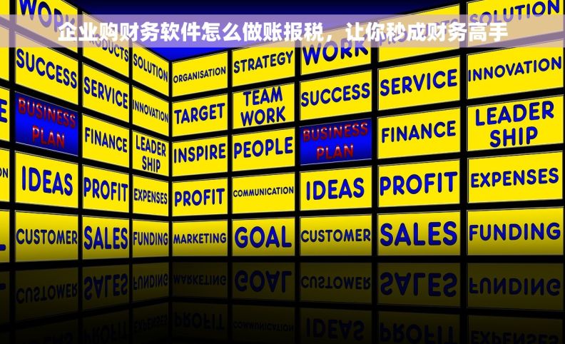 企业购财务软件怎么做账报税，让你秒成财务高手