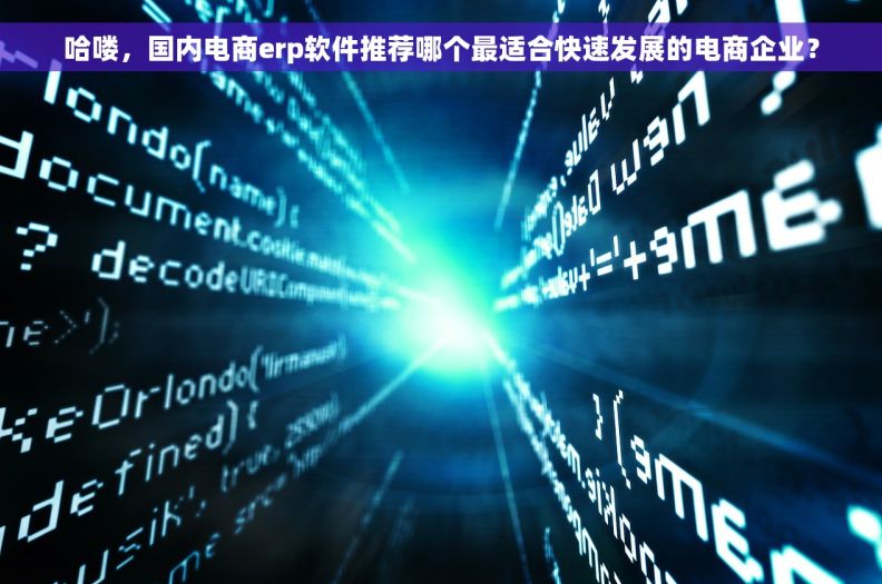 哈喽，国内电商erp软件推荐哪个最适合快速发展的电商企业？