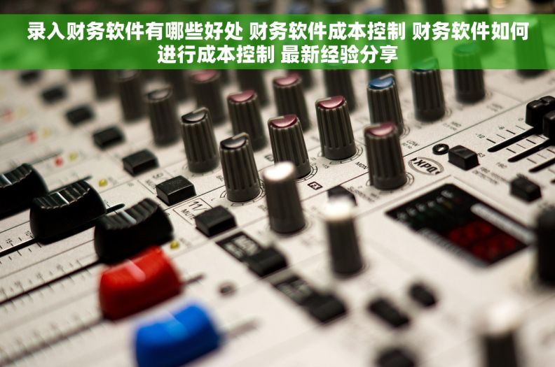 录入财务软件有哪些好处 财务软件成本控制 财务软件如何进行成本控制 最新经验分享