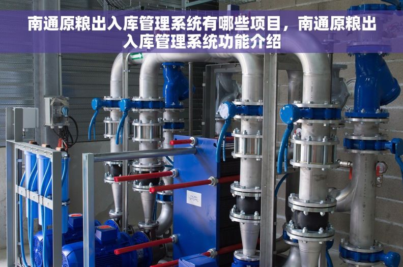 南通原粮出入库管理系统有哪些项目，南通原粮出入库管理系统功能介绍