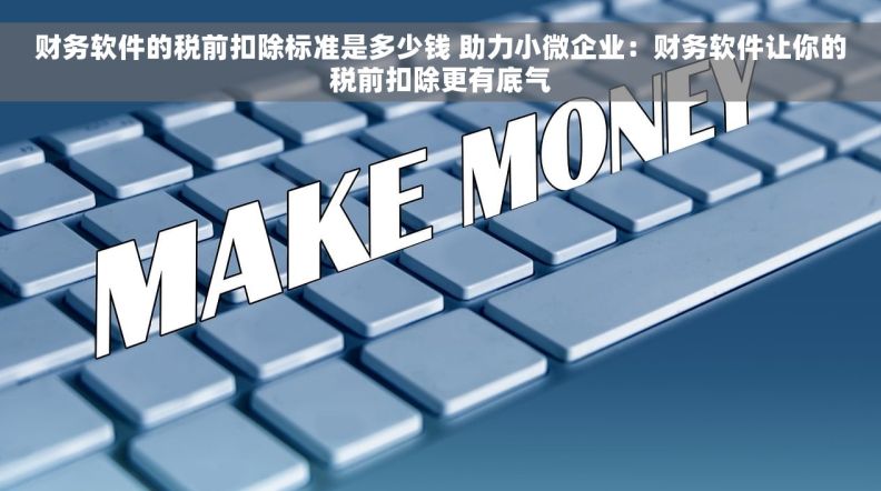财务软件的税前扣除标准是多少钱 助力小微企业：财务软件让你的税前扣除更有底气