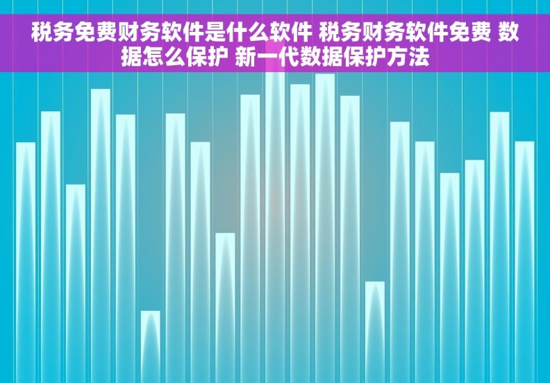 税务免费财务软件是什么软件 税务财务软件免费 数据怎么保护 新一代数据保护方法