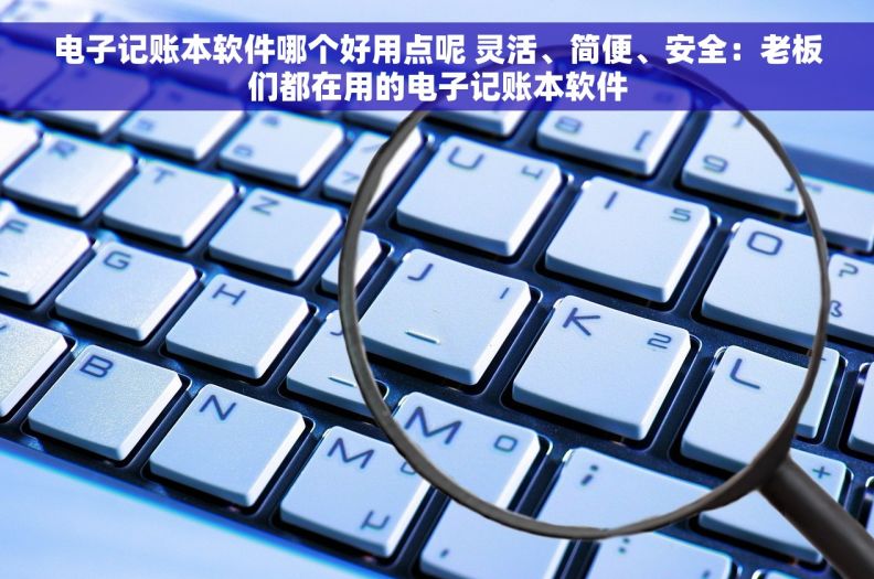 电子记账本软件哪个好用点呢 灵活、简便、安全：老板们都在用的电子记账本软件