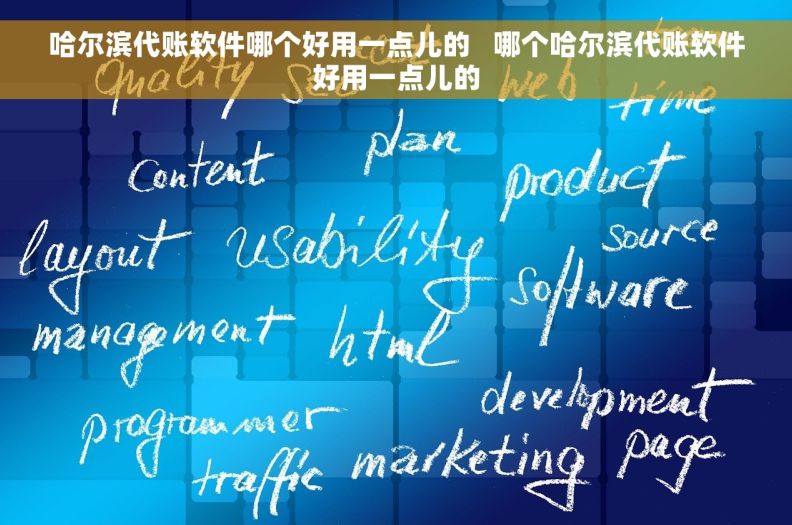 哈尔滨代账软件哪个好用一点儿的   哪个哈尔滨代账软件好用一点儿的