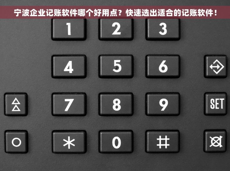 宁波企业记账软件哪个好用点？快速选出适合的记账软件！