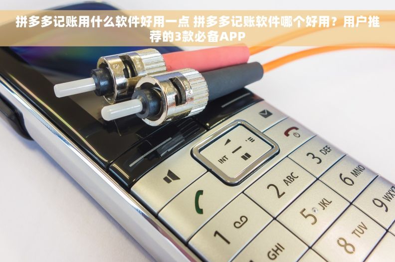 拼多多记账用什么软件好用一点 拼多多记账软件哪个好用？用户推荐的3款必备APP