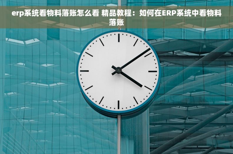 erp系统看物料落账怎么看 精品教程：如何在ERP系统中看物料落账